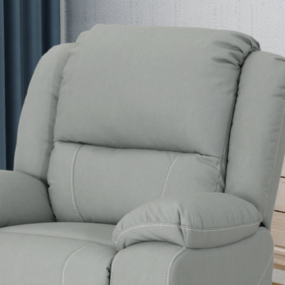 Poltrona reclinabile girevole manuale standard in similpelle larga 39