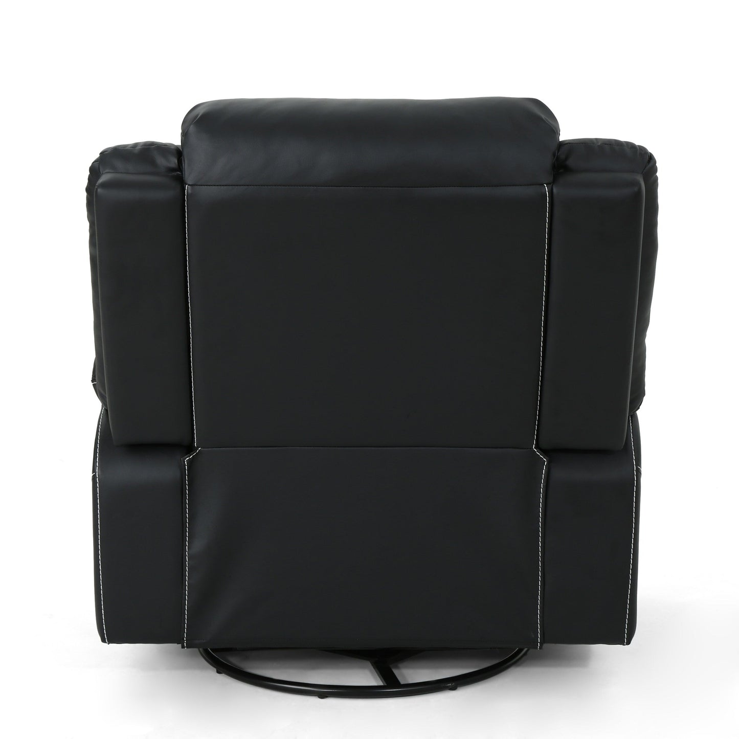 Poltrona reclinabile girevole manuale standard in similpelle larga 39