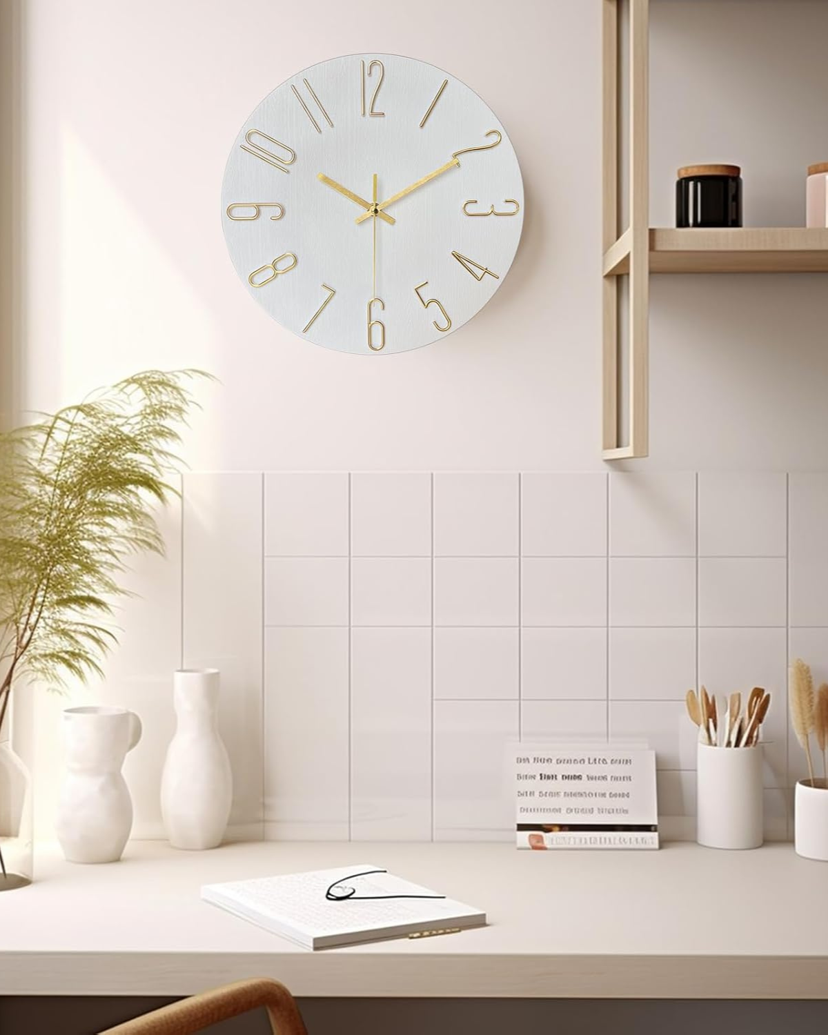 Orologio scandinavo in legno