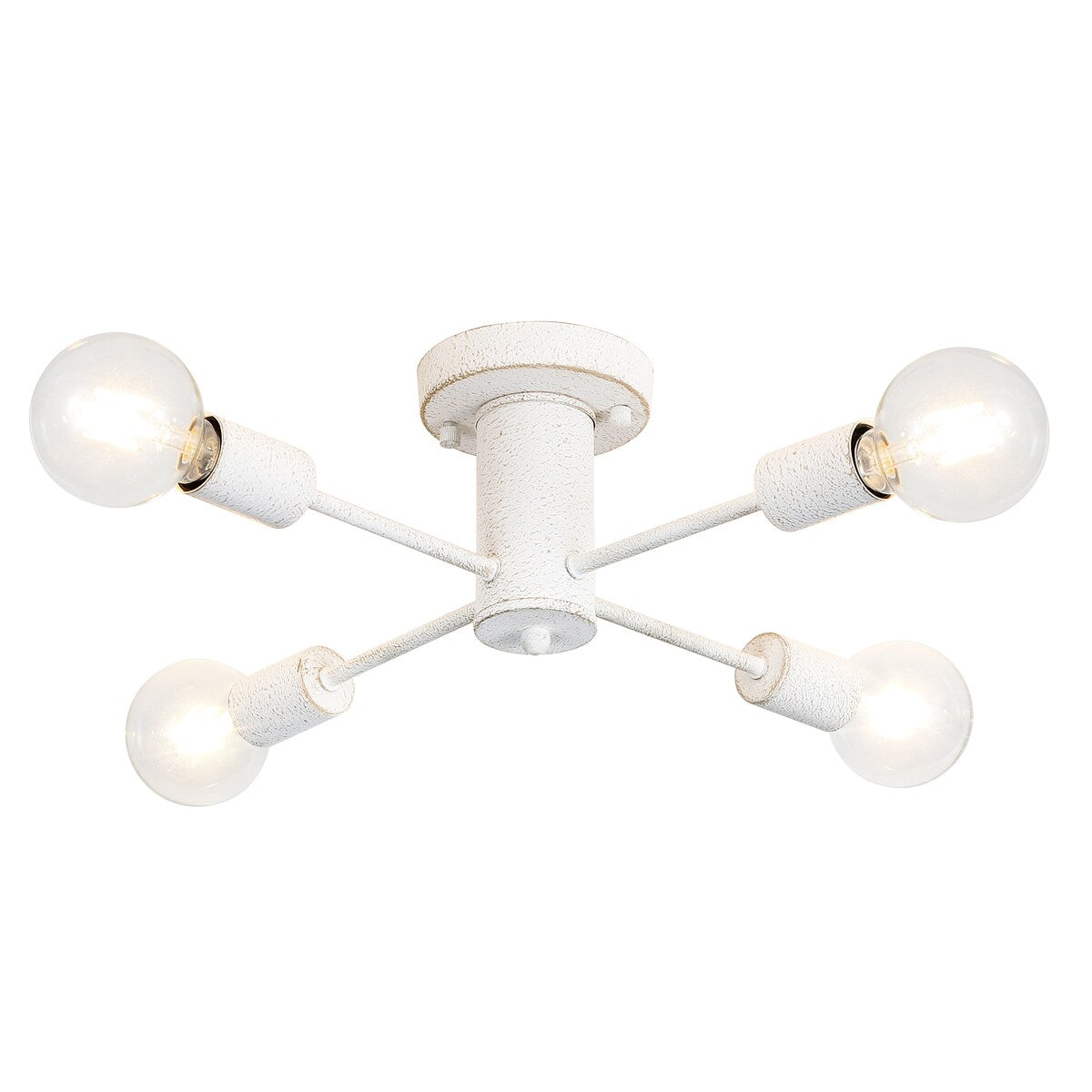 Lampada da soffitto industriale a 4 luci con montaggio a semi-incasso per cucina, sala da pranzo, camera da letto, studio, soggiorno - N/D