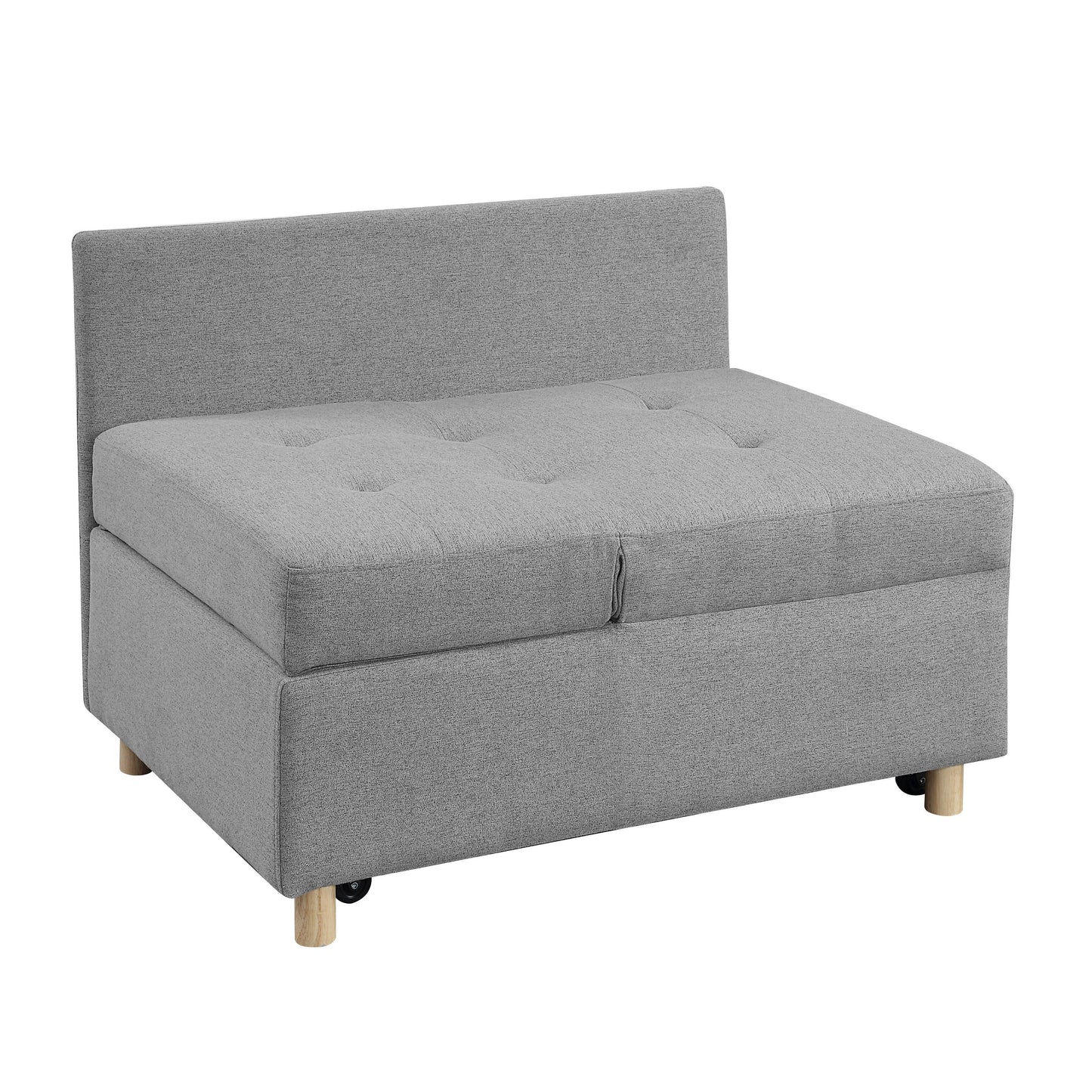 Divano letto singolo convertibile 4 in 1 con schienale regolabile