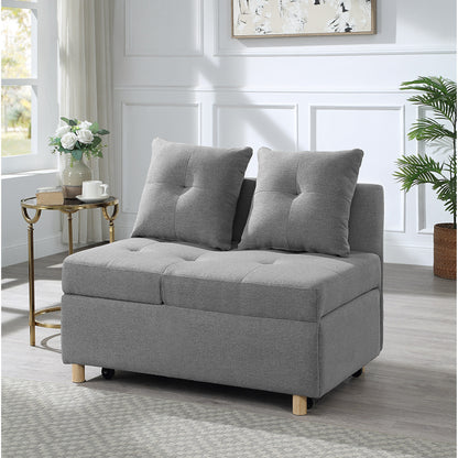 Divano letto singolo convertibile 4 in 1 con schienale regolabile