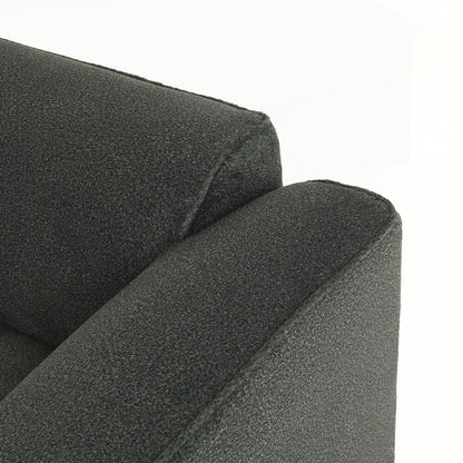 Divano a 4 posti con cuscini di seduta in pura spugna e poggiapiedi staccabile, include 3 cuscini decorativi