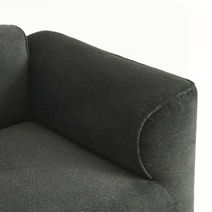 Divano a 4 posti con cuscini di seduta in pura spugna e poggiapiedi staccabile, include 3 cuscini decorativi