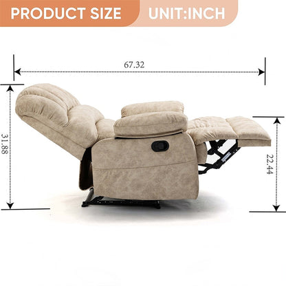 Poltrona reclinabile manuale oversize da 41 W, poltrone reclinabili extra larghe