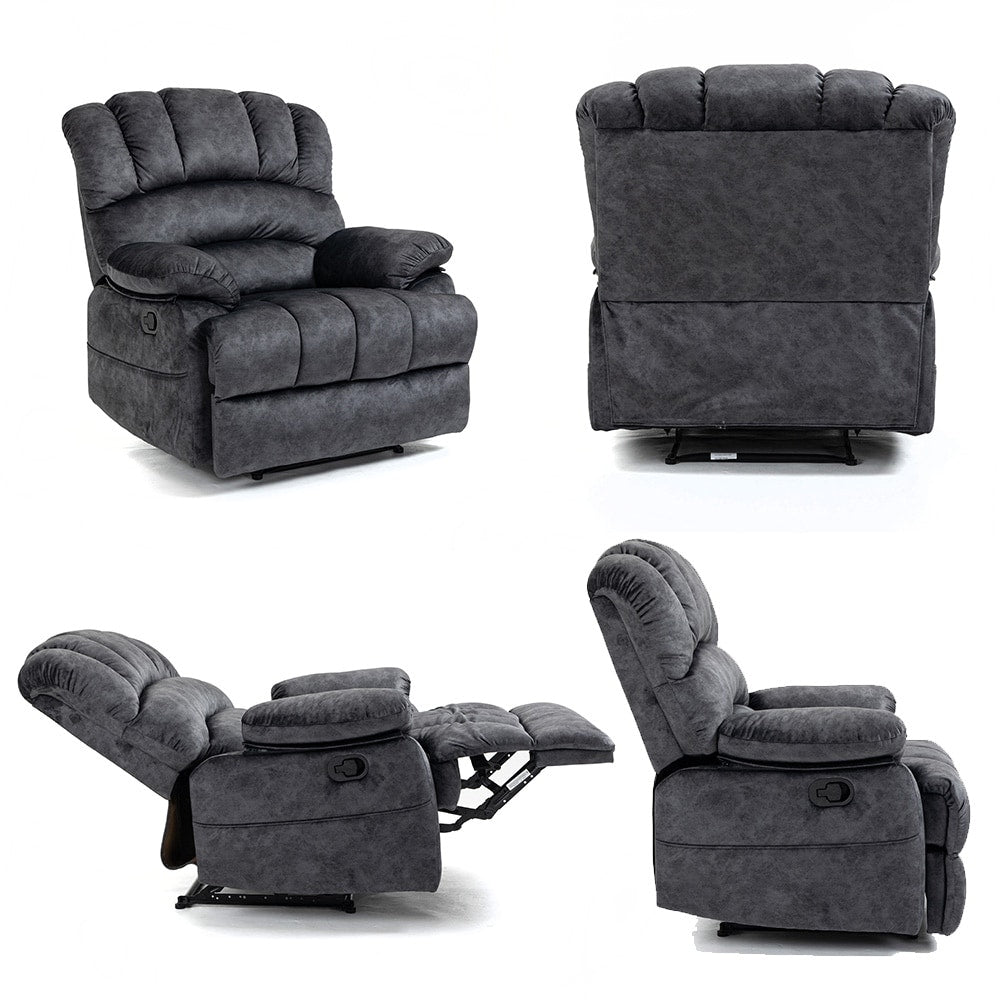 Poltrona reclinabile manuale oversize da 41 W, poltrone reclinabili extra larghe