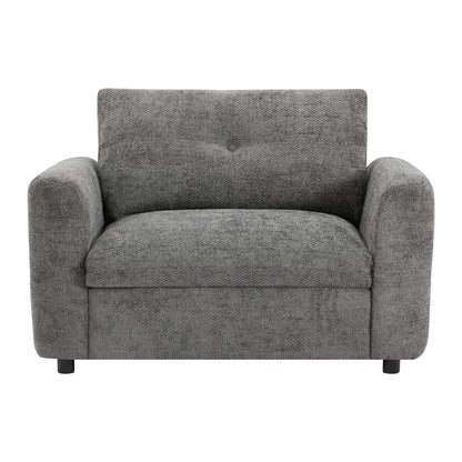 Poltrona con seduta larga da 42 pollici, caricabatterie a doppia porta e design con tirante imbottito di Harper&amp;Bright Designs