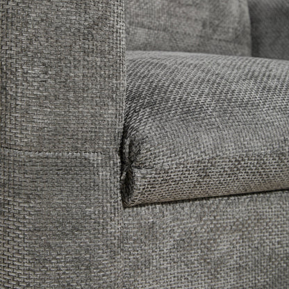 Poltrona con seduta larga da 42 pollici, caricabatterie a doppia porta e design con tirante imbottito di Harper&amp;Bright Designs