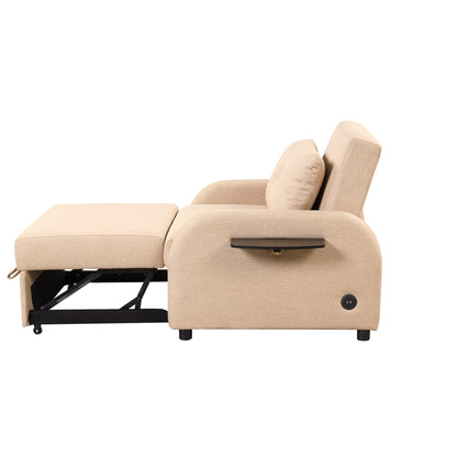 Divano letto 3 in 1 da 48,82 posti con tavolino a 2 ali e ricarica USB