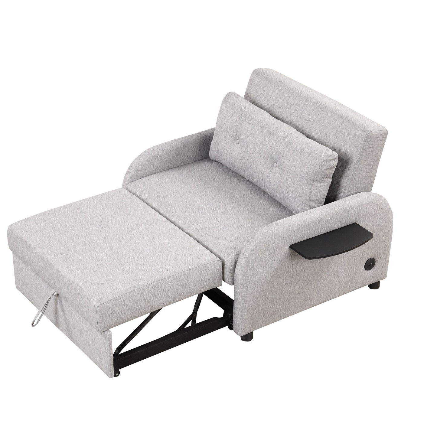 Divano letto 3 in 1 da 48,82 posti con tavolino a 2 ali e ricarica USB