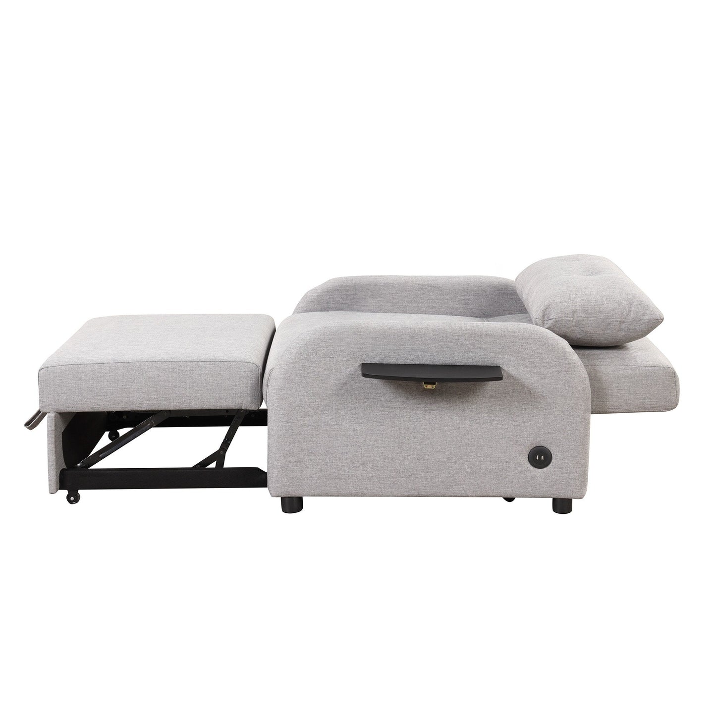 Divano letto 3 in 1 da 48,82 posti con tavolino a 2 ali e ricarica USB