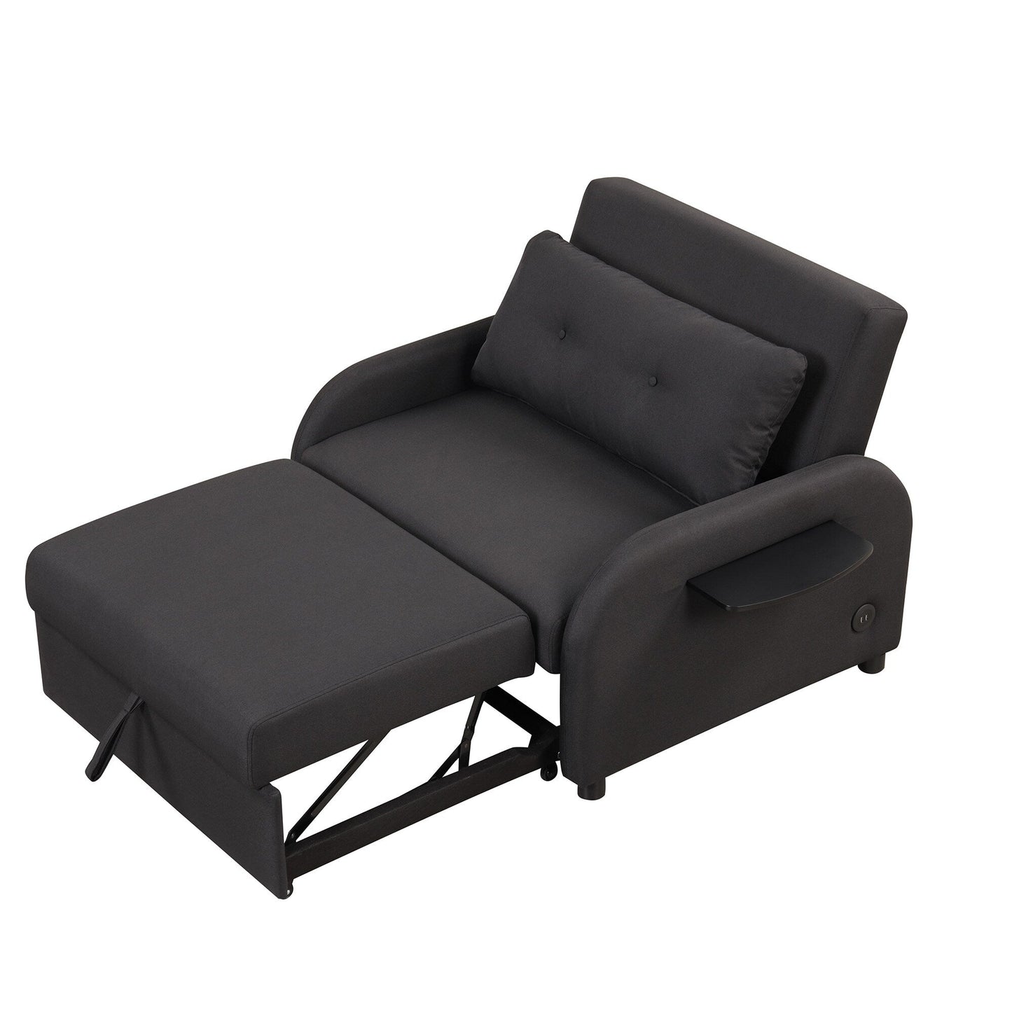 Divano letto 3 in 1 da 48,82 posti con tavolino a 2 ali e ricarica USB
