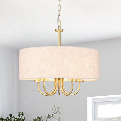 Lampada da soffitto moderna a 5 luci con montaggio a semi-incasso per sala da pranzo, camera da letto, soggiorno - N/D