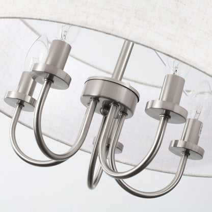 Lampada da soffitto moderna a 5 luci con montaggio a semi-incasso per sala da pranzo, camera da letto, soggiorno - N/D