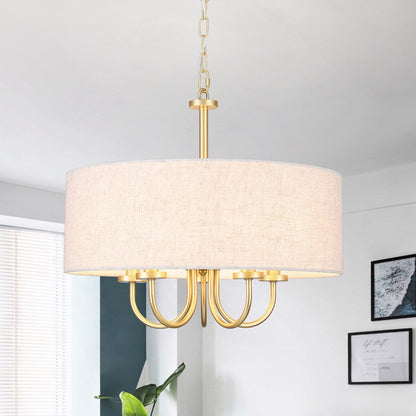 Lampada da soffitto moderna a 5 luci con montaggio a semi-incasso per sala da pranzo, camera da letto, soggiorno - N/D