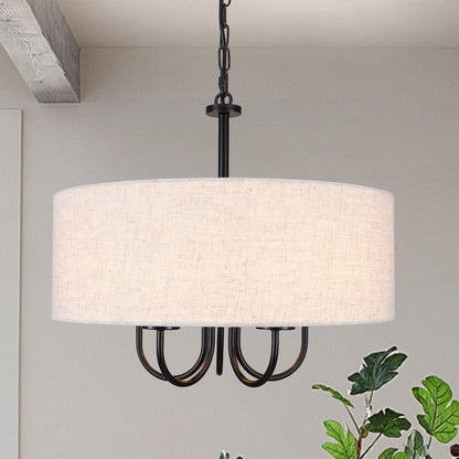 Lampada da soffitto moderna a 5 luci con montaggio a semi-incasso per sala da pranzo, camera da letto, soggiorno - N/D