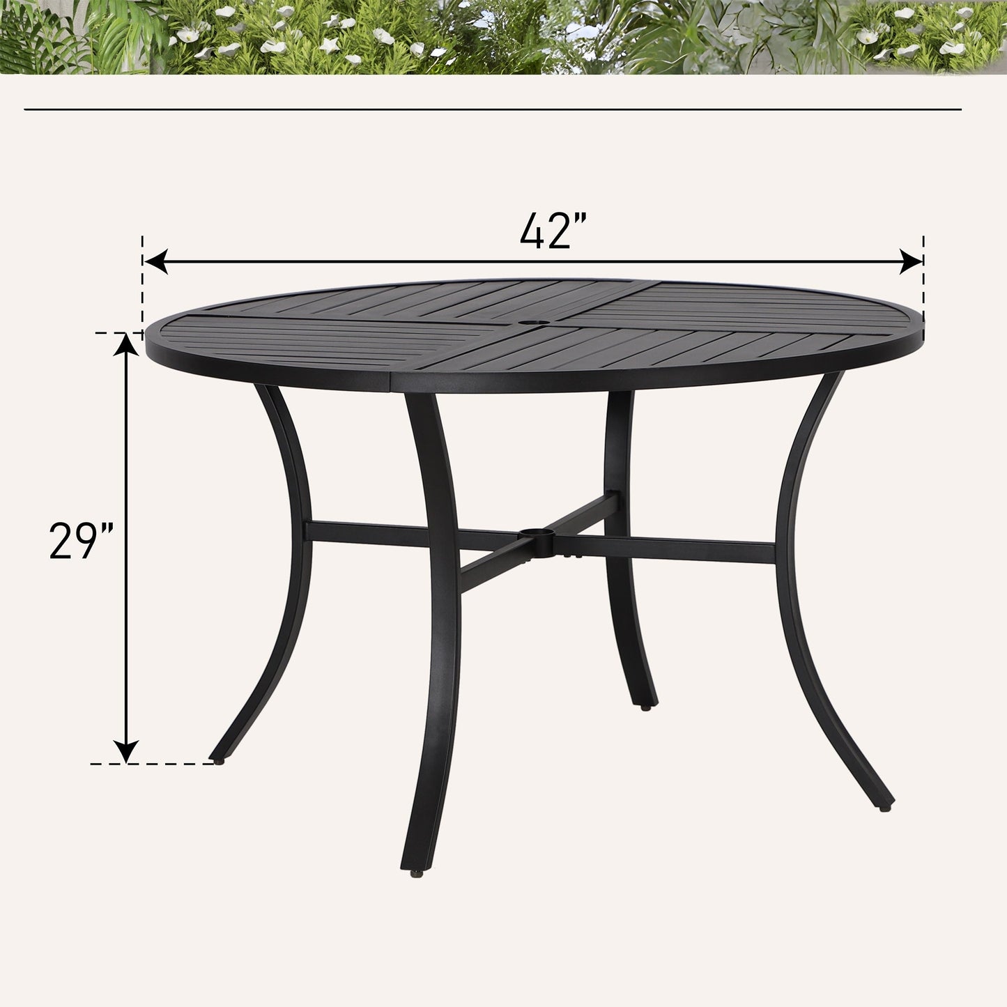 Set da pranzo da giardino da 5 pezzi con 4 sedie girevoli in rattan e 1 tavolo con struttura in metallo - N/D