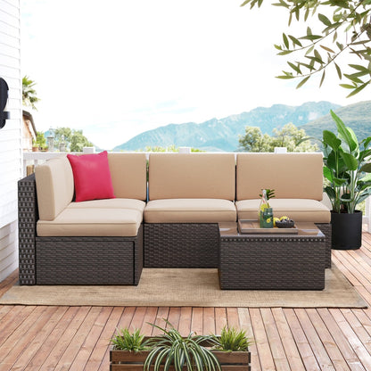 Set di mobili da giardino da 5 pezzi