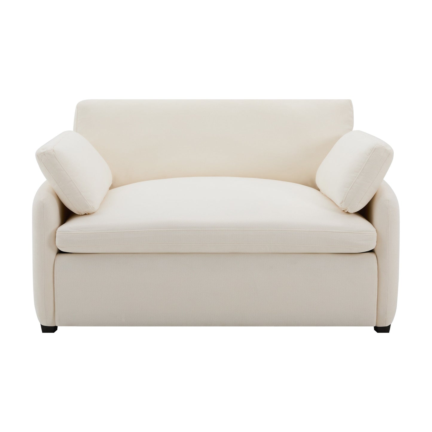 Poltrona singola in ciniglia oversize 50*43, poltrona con seduta ampia e profonda, poltrona moderna imbottita e comoda