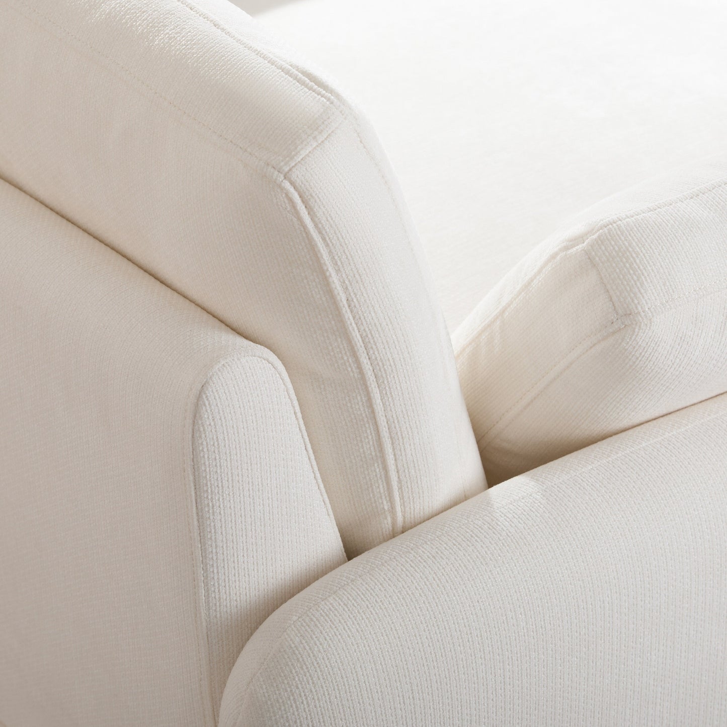 Poltrona singola in ciniglia oversize 50*43, poltrona con seduta ampia e profonda, poltrona moderna imbottita e comoda