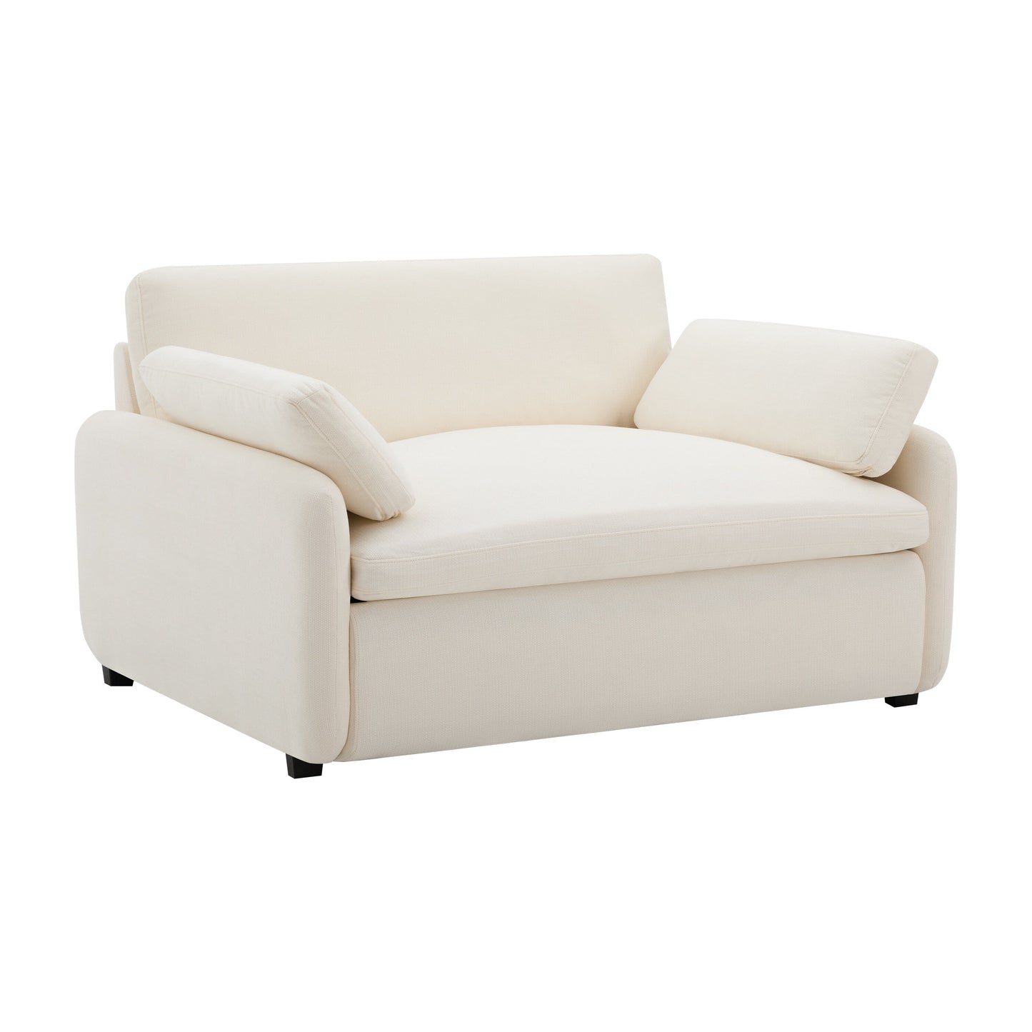 Poltrona singola in ciniglia oversize 50*43, poltrona con seduta ampia e profonda, poltrona moderna imbottita e comoda