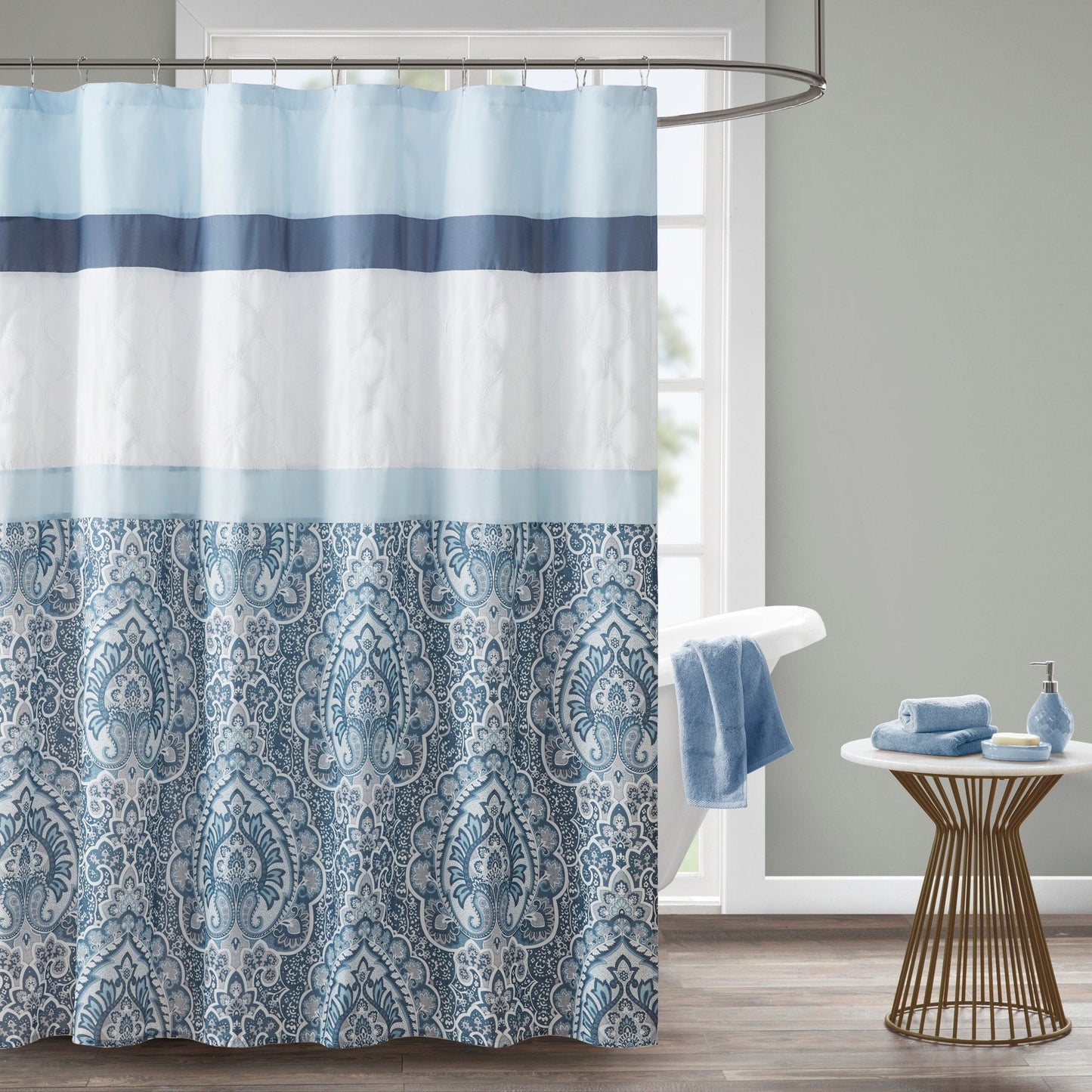 Tenda da doccia stampata e ricamata 510 Design Josefina
