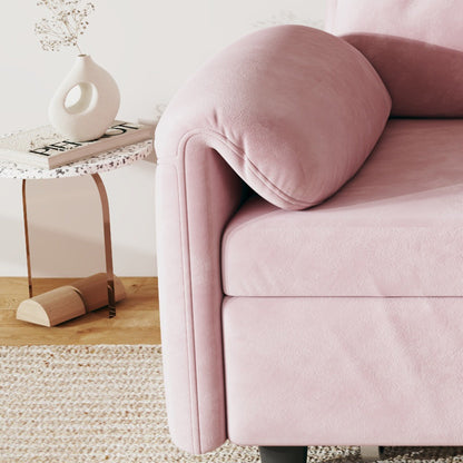 Divano letto in velluto da 54 pollici - Design multiuso con letto matrimoniale retrattile e braccioli portaoggetti
