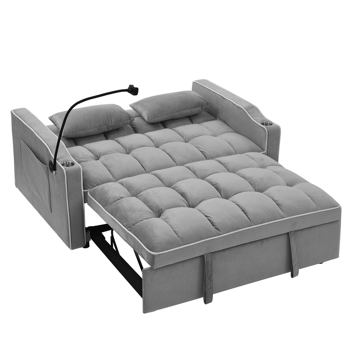 Divano letto pieghevole versatile da 55,51 pollici in 3 lunghezze