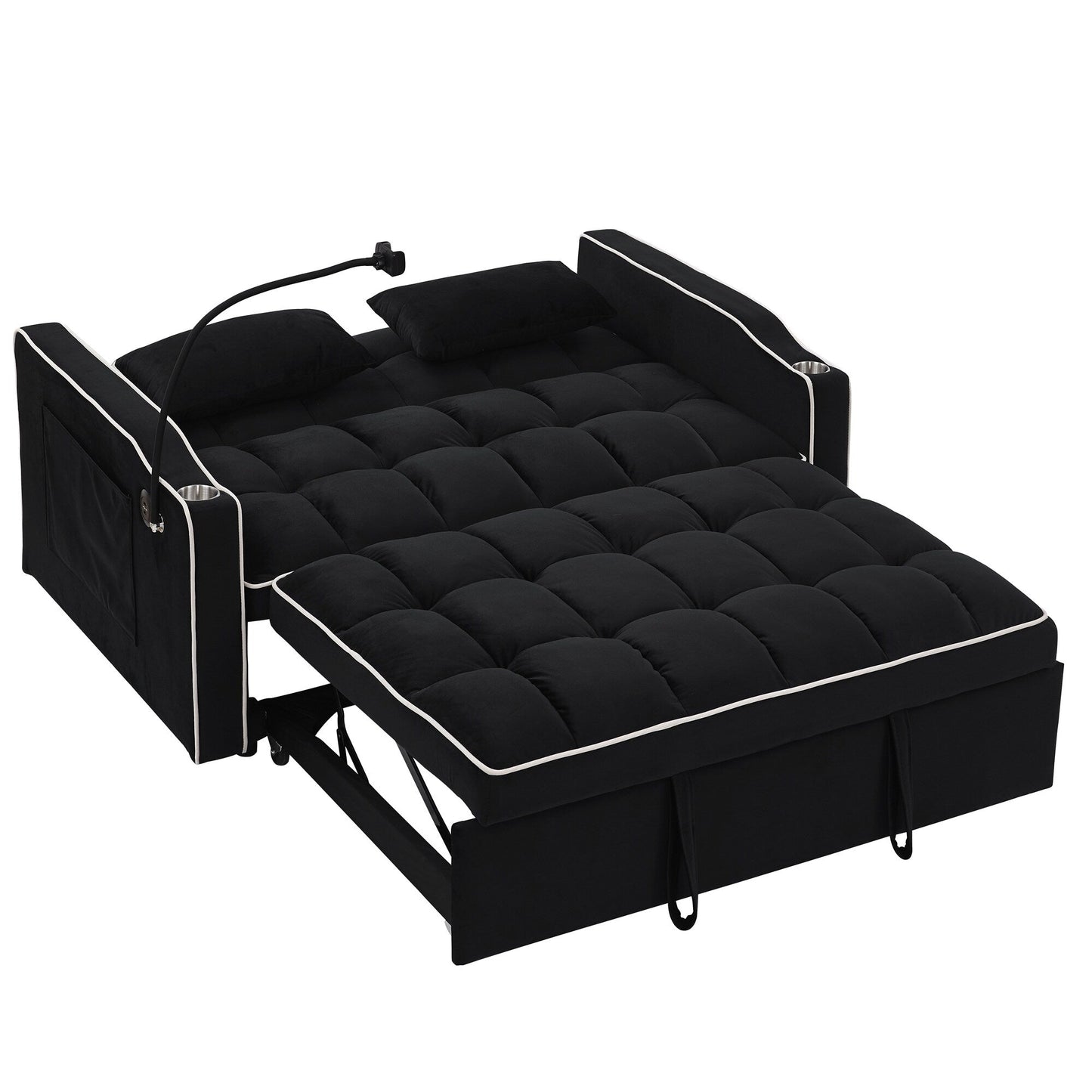 Divano letto pieghevole versatile da 55,51 pollici in 3 lunghezze