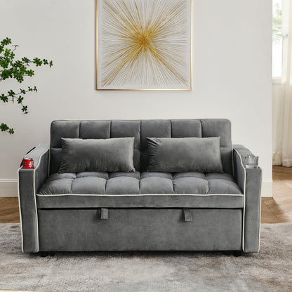 Divano letto pieghevole versatile da 55,51 pollici in 3 lunghezze