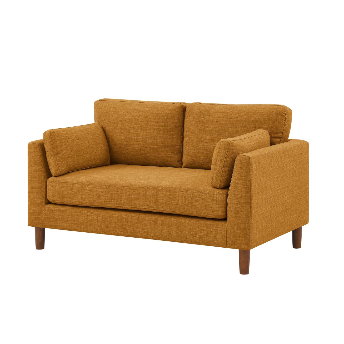 Divano a due posti in tessuto 57 con gambe in legno - 34 P x 57 L x 33,5 A