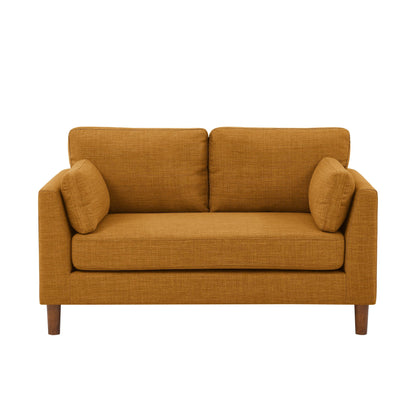 Divano a due posti in tessuto 57 con gambe in legno - 34 P x 57 L x 33,5 A