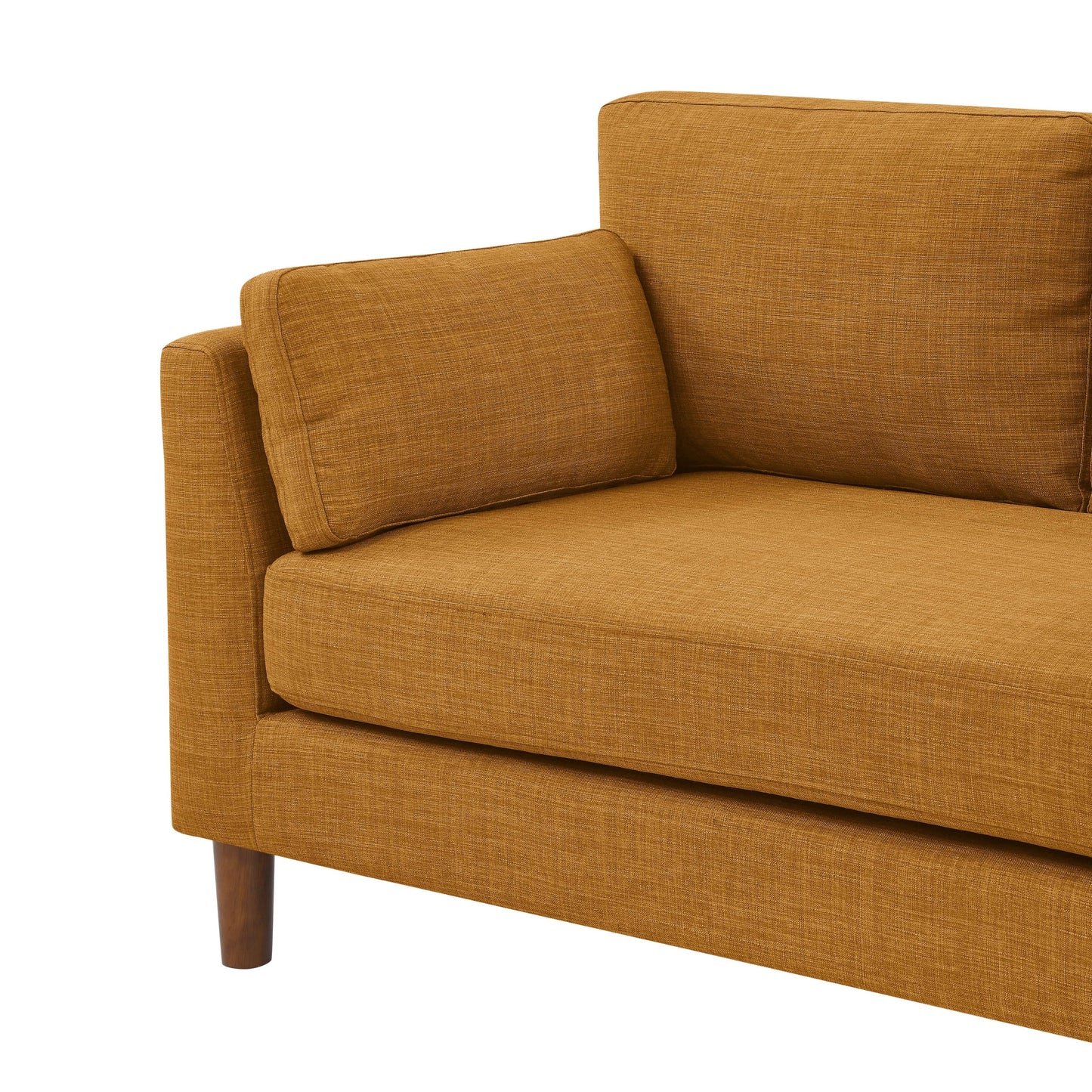Divano a due posti in tessuto 57 con gambe in legno - 34 P x 57 L x 33,5 A