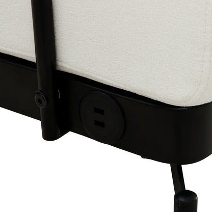 Divano a 2 posti da 59 pollici con porte USB flessibili