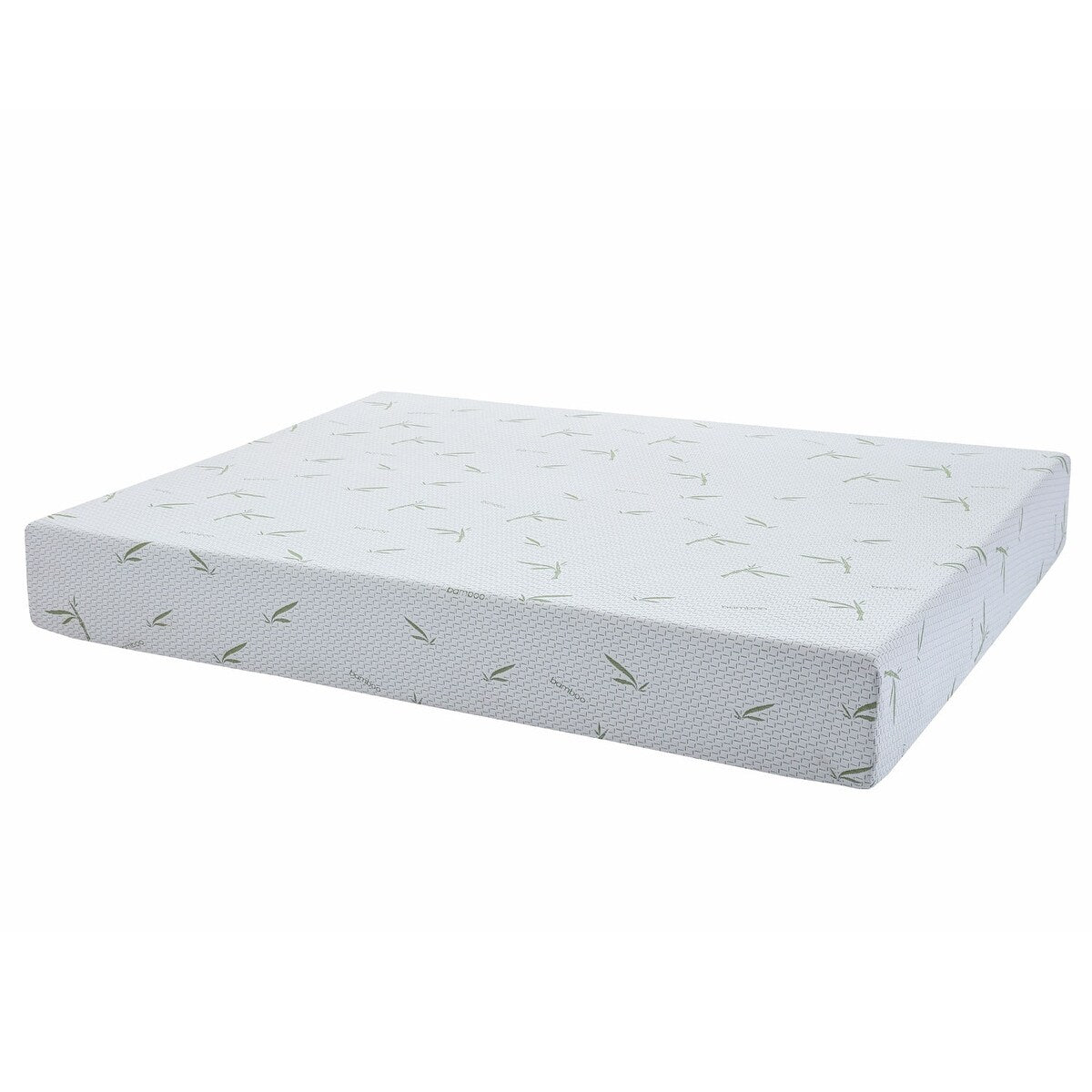 Materasso in memory foam da 10 pollici, sensazione medio-rigida con rivestimento in bambù, certificato CertiPUR-US