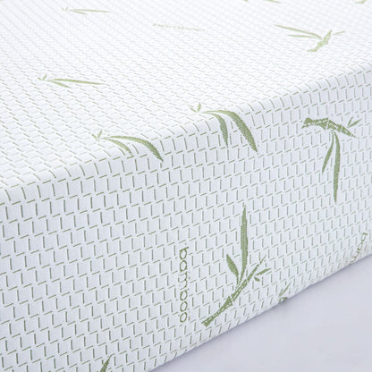 Materasso in memory foam da 10 pollici, sensazione medio-rigida con rivestimento in bambù, certificato CertiPUR-US
