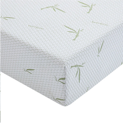 Materasso in memory foam da 10 pollici, sensazione medio-rigida con rivestimento in bambù, certificato CertiPUR-US