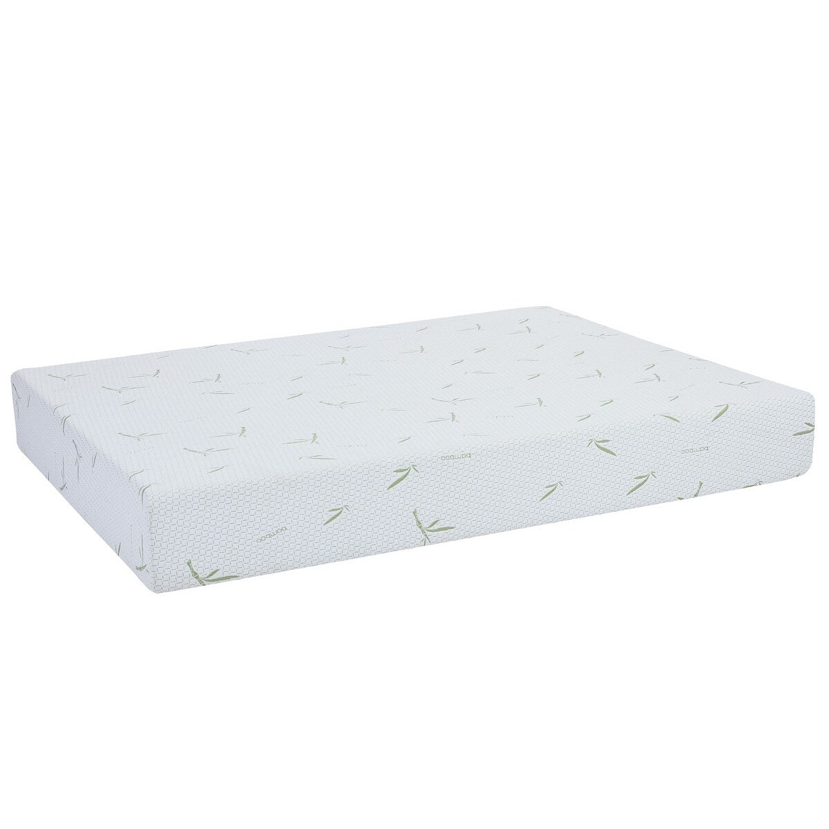 Materasso in memory foam da 10 pollici, sensazione medio-rigida con rivestimento in bambù, certificato CertiPUR-US