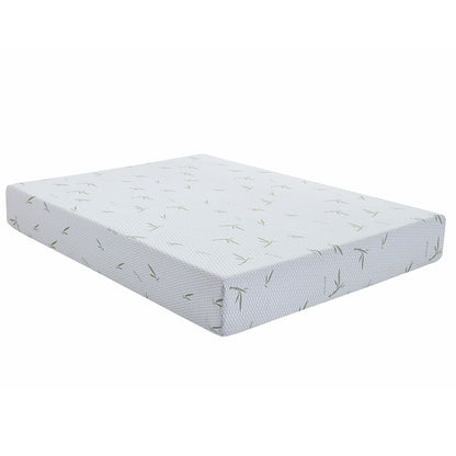 Materasso in memory foam da 10 pollici, sensazione medio-rigida con rivestimento in bambù, certificato CertiPUR-US