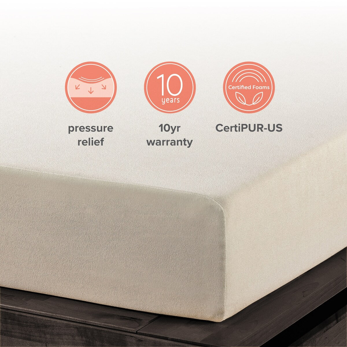 Materasso in memory foam da 6 pollici di Crown Comfort