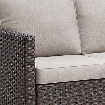 Set di 6 divani da esterno con sedia e pouf
