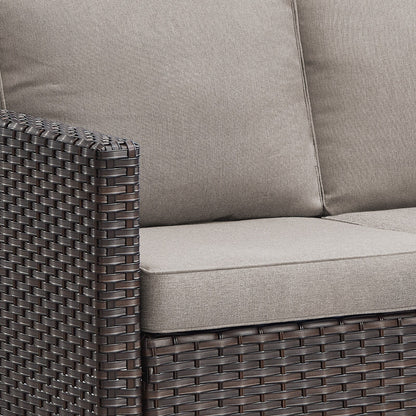 Set di 6 divani da esterno con sedia e pouf