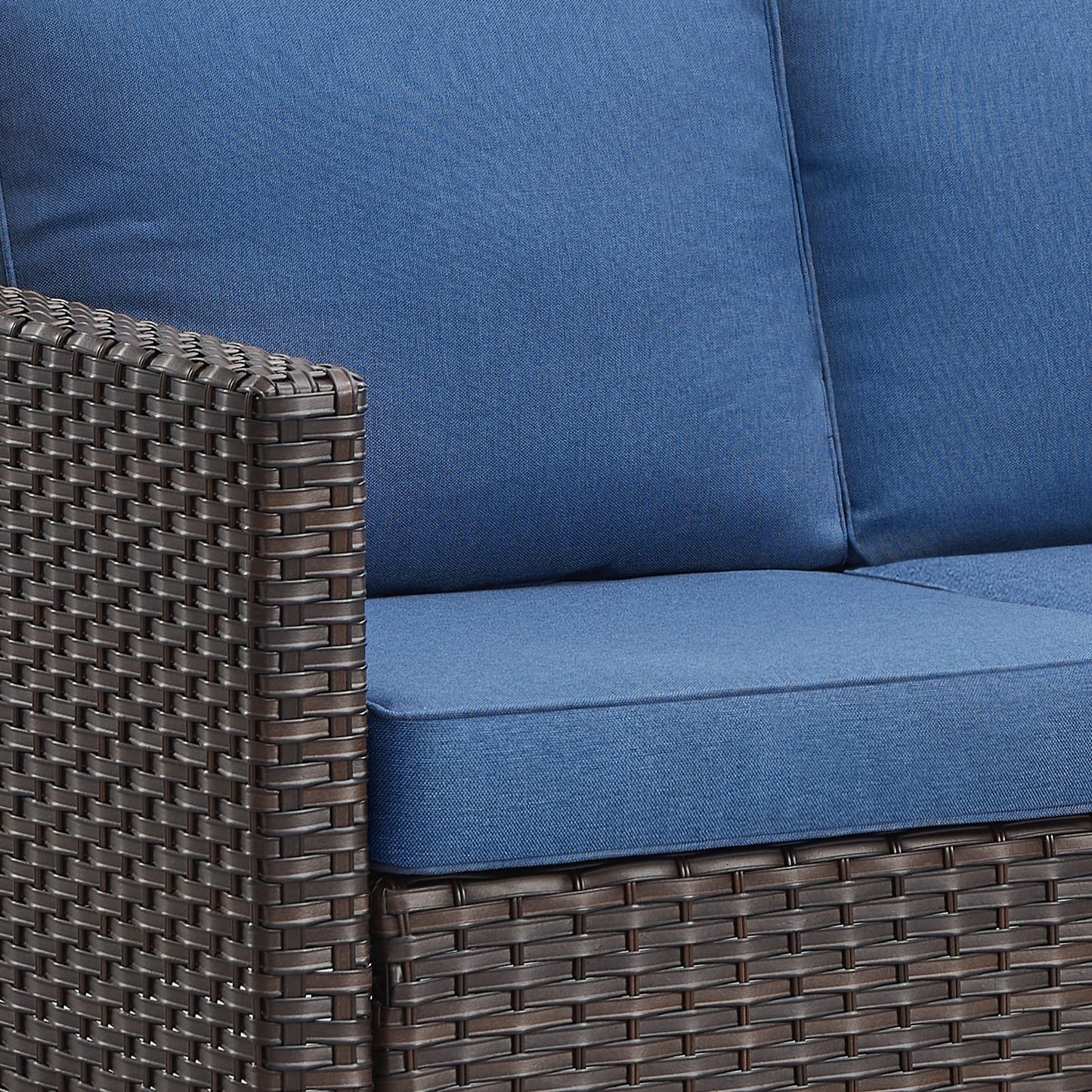 Set di 6 divani da esterno con sedia e pouf
