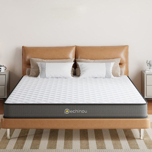 Materasso ibrido da 6 pollici Queen Size in una scatola con memory foam in gel, supporto medio-rigido, sollievo dalla pressione, isolamento del movimento