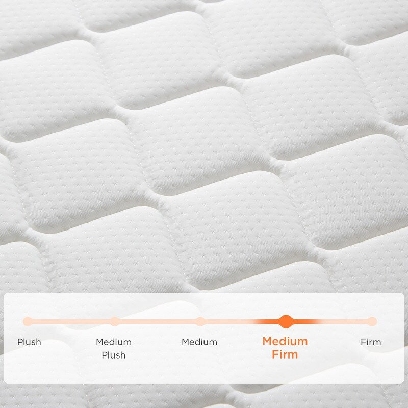 Materasso ibrido da 6 pollici Queen Size in una scatola con memory foam in gel, supporto medio-rigido, sollievo dalla pressione, isolamento del movimento