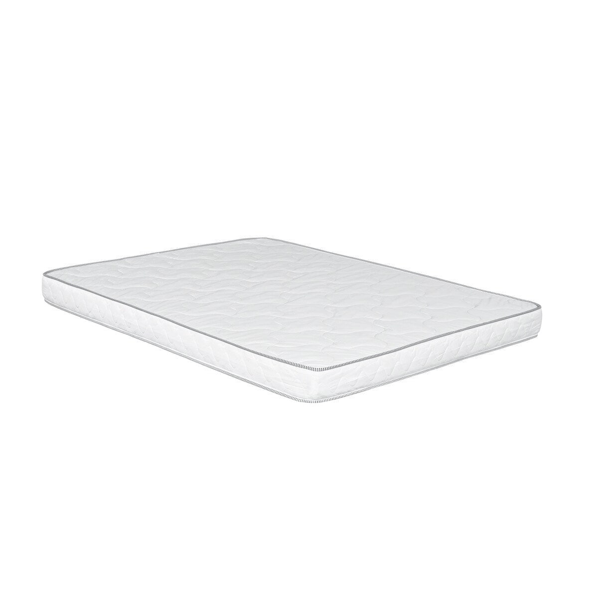 Materasso in schiuma reversibile rigido da 6 pollici in una scatola, materasso in schiuma ad alta densità per letto singolo, bianco