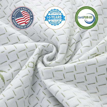 Materassi in memory foam con gel rinfrescante da 6 pollici per letto singolo per bambini, letto a castello individuale, realizzati negli Stati Uniti