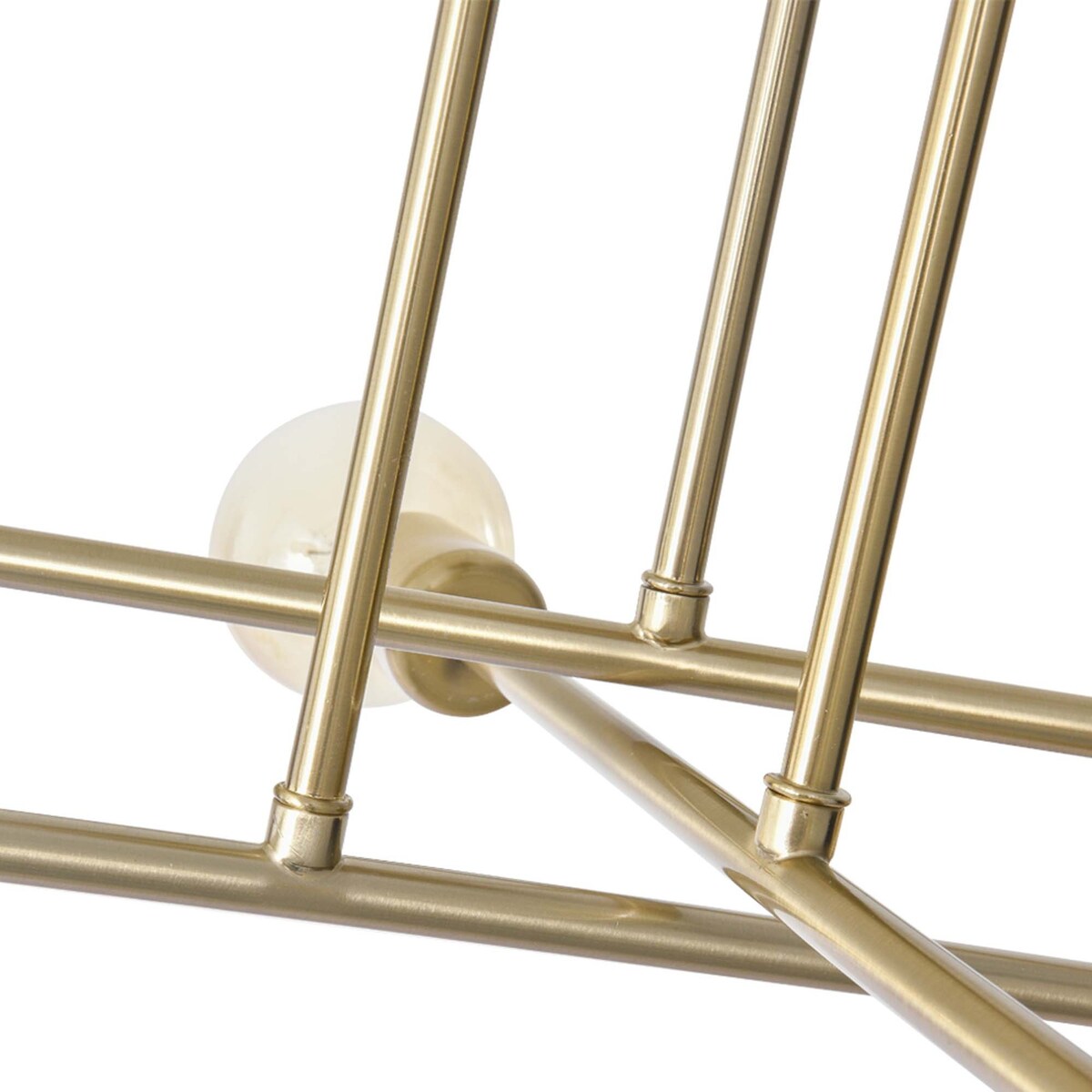 6 - Lampada da soffitto semi-incassata Sputnik in metallo moderno leggero da 23,62''