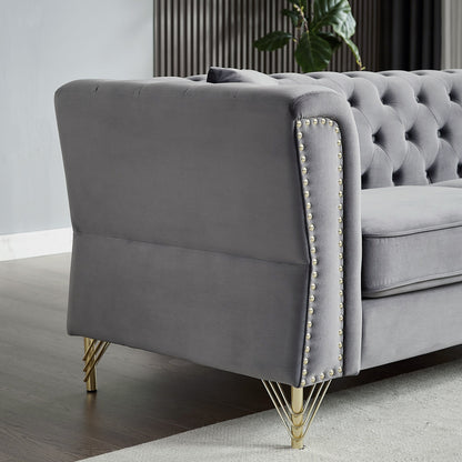 Divano Chesterfield in velluto 60.2
