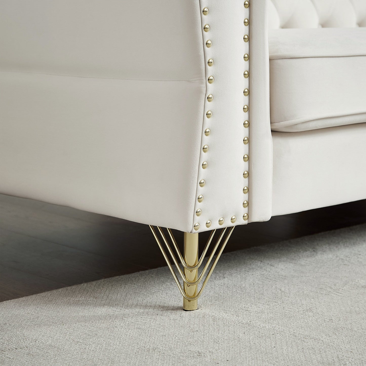 Divano Chesterfield in velluto 60.2